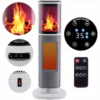 Carruzzo 2000 W biely ventilátorový ohrievač